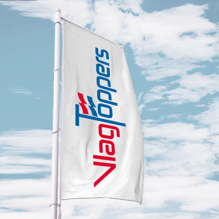 Zeefdruk Baniervlag 400 x 100 cm