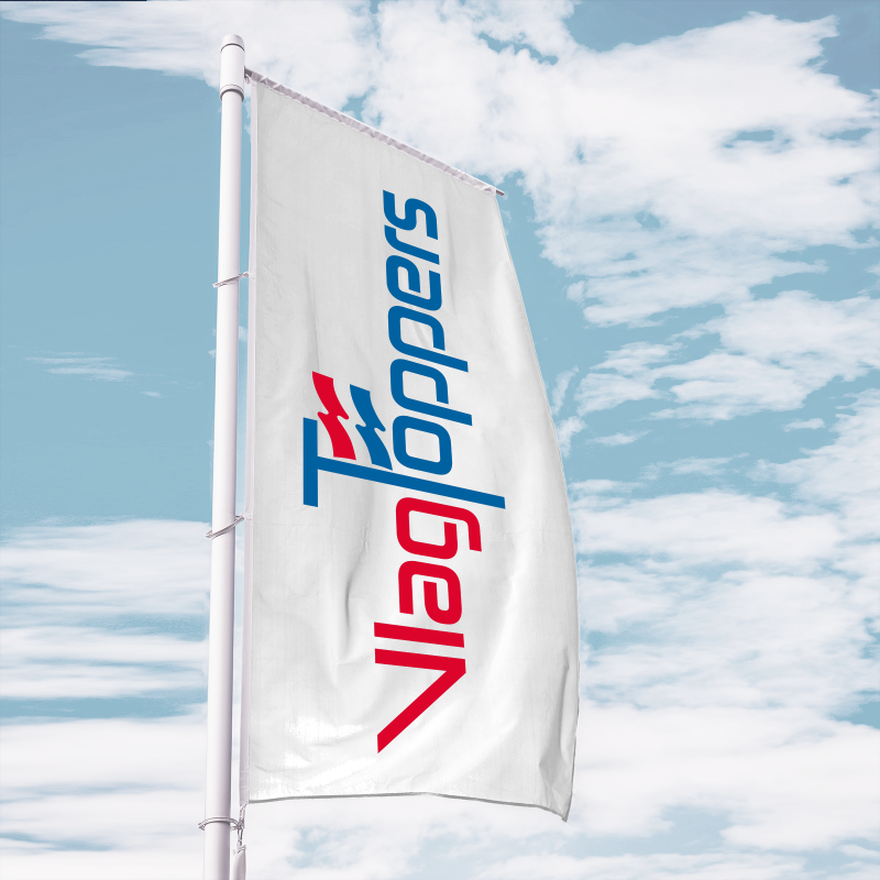 Zeefdruk Baniervlag 400 x 120 cm