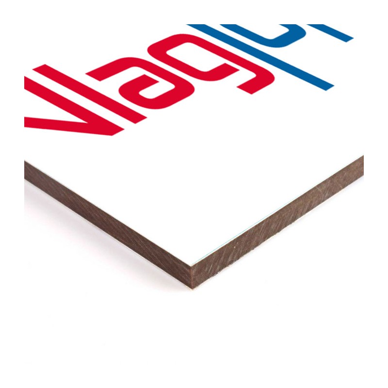 Reclamebord Trespa en HPL